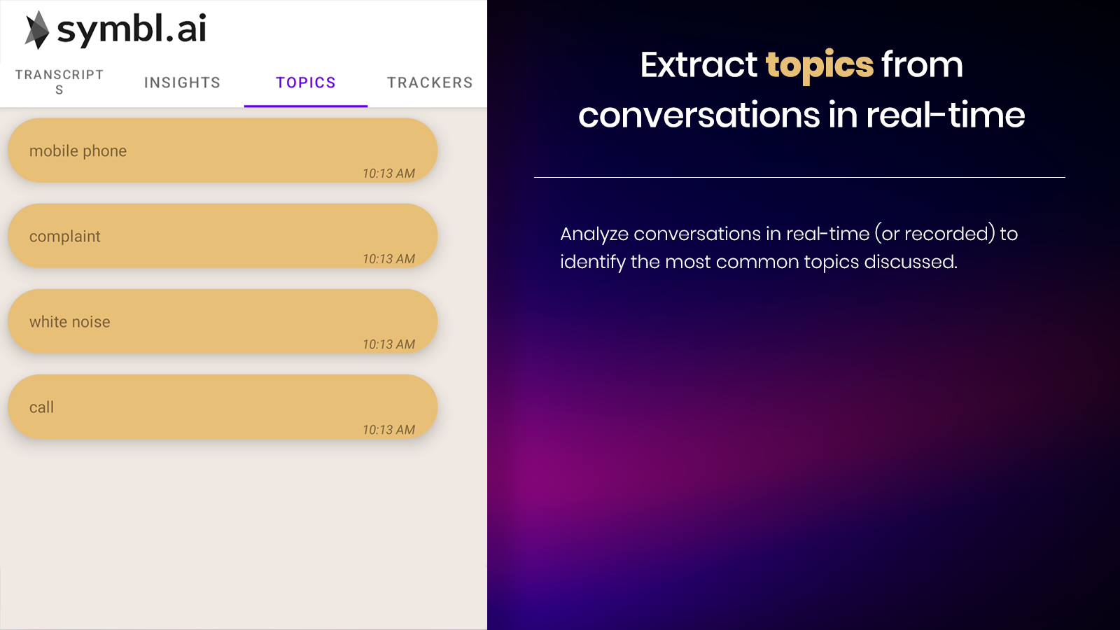 Real-time Conversation Intelligence 